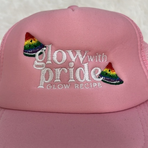NWT *Limited Edition* Gay Pride Pink SnapBack Hat 🏳️‍🌈 Glow With Pride Hat 🌈 - Picture 4 of 6